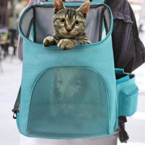 Cat Backpacks for Carrying Cats Pet Backpack Carrier for Small Dogs and Cats, Fully Ventilated Mesh Dog Backpack, Portable Cat Carrier for Travel, Hiking, Walking