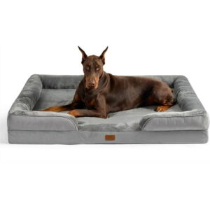 Bedsure XXL Orthopedic Dog Bed, Washable,Grey