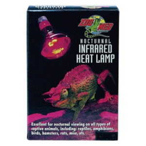 Zoo Med Nocturnal Infrared Heat Lamp – 24 Hour Heat Source for Reptiles and Small Animals