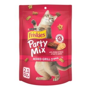 Purina Friskies Cat Treats, Party Mix Mixed Grill Crunch