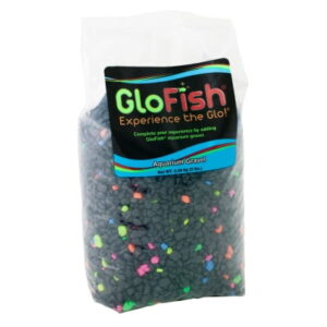 GloFish Black/Neon Aquarium Accent Gravel, 5 lb