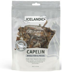 Icelandic+ Capelin Whole Fish & Pieces Cat Treat 1.5-oz Bag
