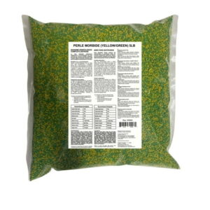 Perle Morbide Yellow/Green exquisite mixture high in protein and fat for birds, pigeons, parrots and poultry.(5Lb)