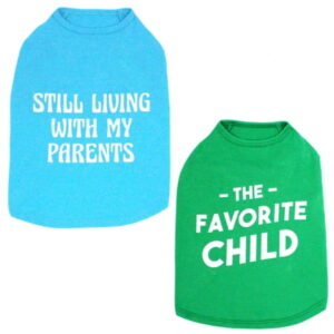 Vibrant Life Tshirt, 2pack, Child/Parents, Green/Blue, XS