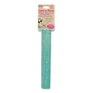 Penn-Plax Bird-Life Calcium Bird Perch, 12” Long Multicolor