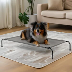 Ktaxon 50″D x 31″W Original Cooling Elevated Dog Bed, Indoor and Outdoor Gray