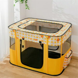 ZBH Pet Playpen- Pet Carrier-Dog Cat Puppies Portable Foldable Durable Paw Kennel