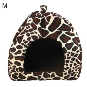 Reheyre Strawberry Foldable Soft Warm Bed – Pet House Kennel Tent for Dog Puppy Cats Indoor