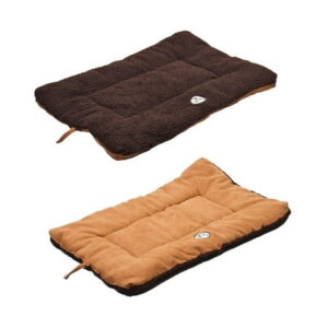 Pet Life ® ‘Eco-Paw’ Reversible Eco-Friendly Recyclabled Polyfill Fashion Designer Pet Dog Bed Mat Lounge