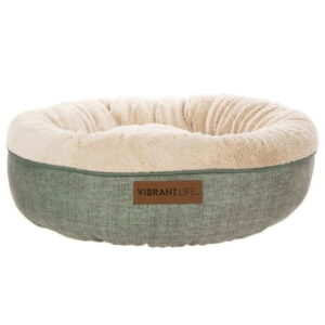 Vibrant Life Round Dreamer Mattress Edition Dog Bed, Small, 22″x22″, up to 35lbs