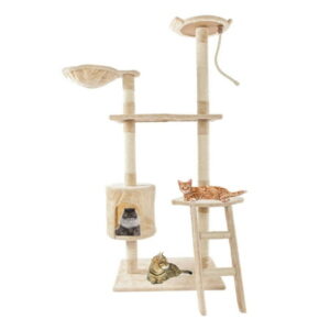 YUANHUILI Cat Climbing Rack Cat Scratching Board Cats Tree Play House Kitten Toys