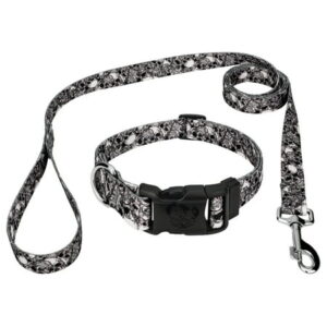 Country Brook Petz® Deluxe Phantom Skulls Dog Collar and Leash, Extra Large