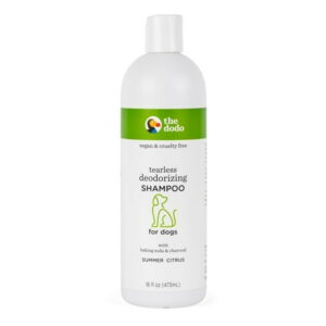 The Dodo Tearless Deodorizing Shampoo for Dogs, Summer Citrus with Baking Soda and Charcoal