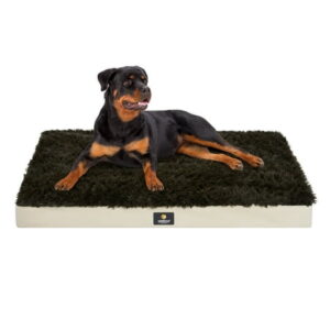 Veehoo Inflatable Dog Bed with Waterproof Air Mattress, Removable Washable Cover, Xlarge, Dark Brown