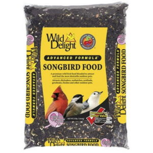 Wild Delight 8 LB Songbird Bird Food Contains Sunflower Safflower Kern, Each