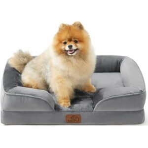 Bedsure Orthopedic Dog Bed – Supportive Foam, Grey