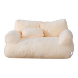 Penkiiy Pet Couch Sofa Bed Washable Cat Beds for Medium Small Dogs & Cats, Durable Dog Beds with Non-Slip Bottom Fashion Retro Style