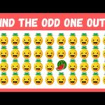 Find the ODD One Out – Easy, Medium, Hard | Emoji Quiz | Spot the ODD Emoji