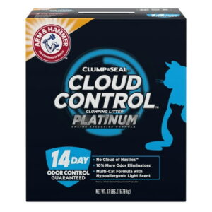 ARM & HAMMER Cloud Control Platinum Clumping Cat Litter, 37 lb