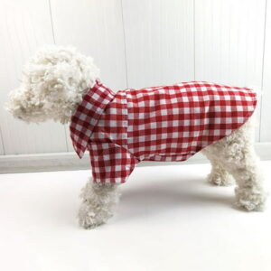 Four Seasons Pet Clothes Dog Plaid Shirt Teddy Small Dog Clothing Comfortable Handsome Cute