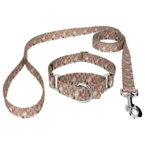 Country Brook Petz® Woodland Christmas Martingale Dog Collar and Leash, Large