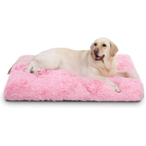 Dog Beds for Small Dogs Puppy Bed Washable Anti-Slip Sleeping Mat 38″ x 26″ Pink
