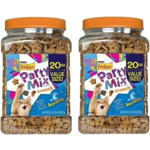 Purina Friskies Party Mix Crunch Beachside Cat Treats 2 Pack (20 oz. each)