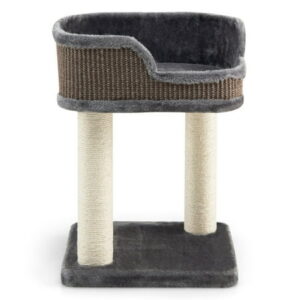 Cat Tower, Cat Tree for Indoor Cats, Multi-Level Cat Climbing Tree with Scratching Posts and Large Plush Perch-Gray for Kittens, Elderly Cats, Adult Cats