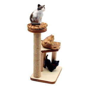 Bedroom Decoration Living Dollhouse Cat Climbing Frame Home Decorations for Woody Toy Mini Furniture Tree Ornaments