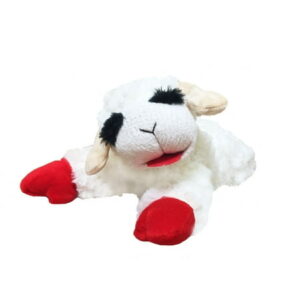 Multipet Plush Lamb Chop Squeaky Dog Toy, Size: 10.5″