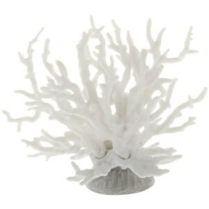 Unique Bargains 1 Pcs Colorful Coral Reef Decor Mini Faux Coral Decor for Aquarium Decorations White 16.5×14.8cm