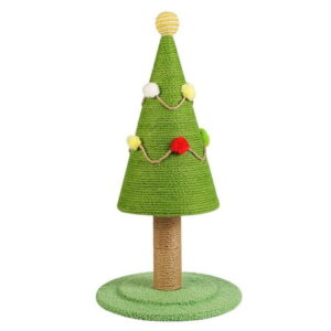 LMEEOR Ornaments Climbing Frame Christmas Tree Natural Sisal Scratch Column Simulation Pasture Large Wear Scratch Toy Scratch Board Green One Size