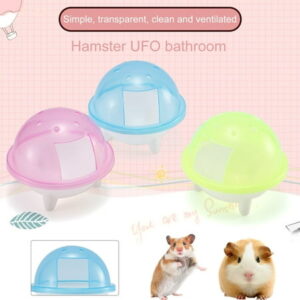 AURORA TRADE Breathable Hamster Bathroom Bite Resistant Plastic Labor-saving Rodent Bathtub Cage Accessories