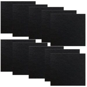 Qzbhct 10 Pack Activated Carbon Filters for Hooded Cat Litter Box Pans, Absorbing Odors 6.5 x 6 Inch