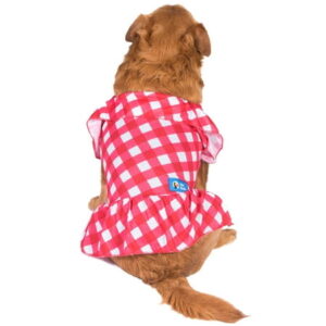 The Dodo Red Plaid Summer Dress for Dogs – Small