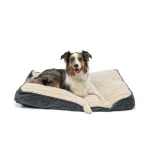 Stay Ella Dog Bed, Large Dog, Pillow Pet Bed, Machine Washable, Size 30″x40″x5″x Color Gray