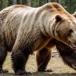 Woman Gains Internet Fame for Grooming Enormous Bear