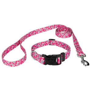 Country Brook Petz® Deluxe Spring Bunnies Dog Collar and Leash, Medium