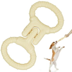 PcEoTllar Dog Toys for Aggressive Chewers ,Dog Toys Indestructible Tough Durable Interactive Dog Toys for Small Medium Large Dogs Boredom Dogs Tug-of-war Chew, Toothbrush Dental Care (Beige)