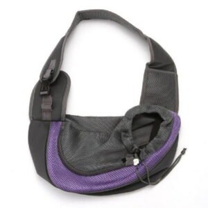 Pet Puppy Dog Carrier Travel Backpack Pet Carry Shoulder Mesh Sling Bag Large Size Purple Color