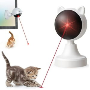 Cat Laser Toy Automatic,Interactive Cat Toys for Indoor Cats,Automatic Laser Pointer for Cats,USB C Rechargeable,Dual Mode Laser Toy,Auto On/Off Kitten Toy,Adjustable Ranges Pet Toy