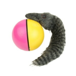 Whoamigo Hot Lovely Pet Dog Weasel Motorized Rolling Ball Appears Jump Moving Alive Toy