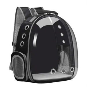 Cat Backpack Carriers Bag, Dog Backpack, Pet Bubble Backpack for Small Cats Puppies Dogs Bunny, Airline-Approved Ventilate Transparent Capsule Backpack for Travel, Hiking and Outdoor Use- Black