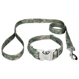 Country Brook Petz® Premium Digital Camo Collar and Leash, Medium