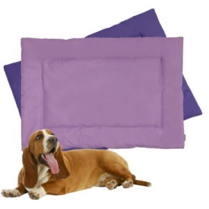 Downtown Pet Supply Dog Crate Mat, Waterproof Pet Bed, Dark/Light Purple, M