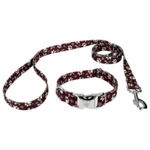 Country Brook Petz® Premium Christmas Plaid Dog Collar and Leash, Extra Large