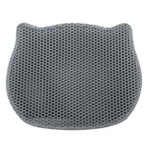 ruchs Cat Mat Cat Litter Mat Litter Mat Kitty Litter Box Mat Mess Litter Mat Honeycomb Double Layer 19.69inch×15.75inch