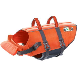 Outward Hound Granby Splash Orange Dog Life Jacket, XL