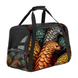 Pangolin Fabric Pet Carrier Bag for s – 900D Oxford Cloth, Nylon Webbing – 17x10x11.8 in – Portable Travel Carrier Bag