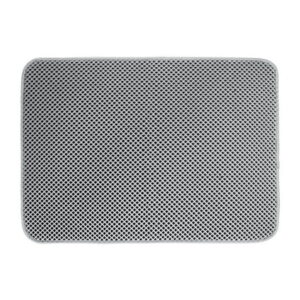 Hjktuzi Cat Litter Pads Double-Layer Cat Litter Mat Trapper Pad Pet Rug Eva Mat Splash Mat (Grey S)